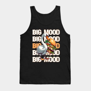 Big Mood Big Food, Swan Craving a Giant Burger Tank Top